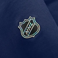 T-shirt à manches longues authentique Pro Rink Tech des Panthers de la Floride, bleu marine, marque Fanatics, pour homme.