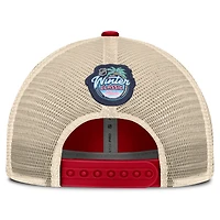 Men's Fanatics Red/Cream Florida Panthers 2026 NHL Winter Classic Trucker Adjustable Hat