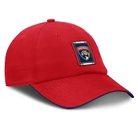 Casquette ajustable authentique Pro Ripstop rouge/bleu marine pour hommes Fanatics Florida Panthers