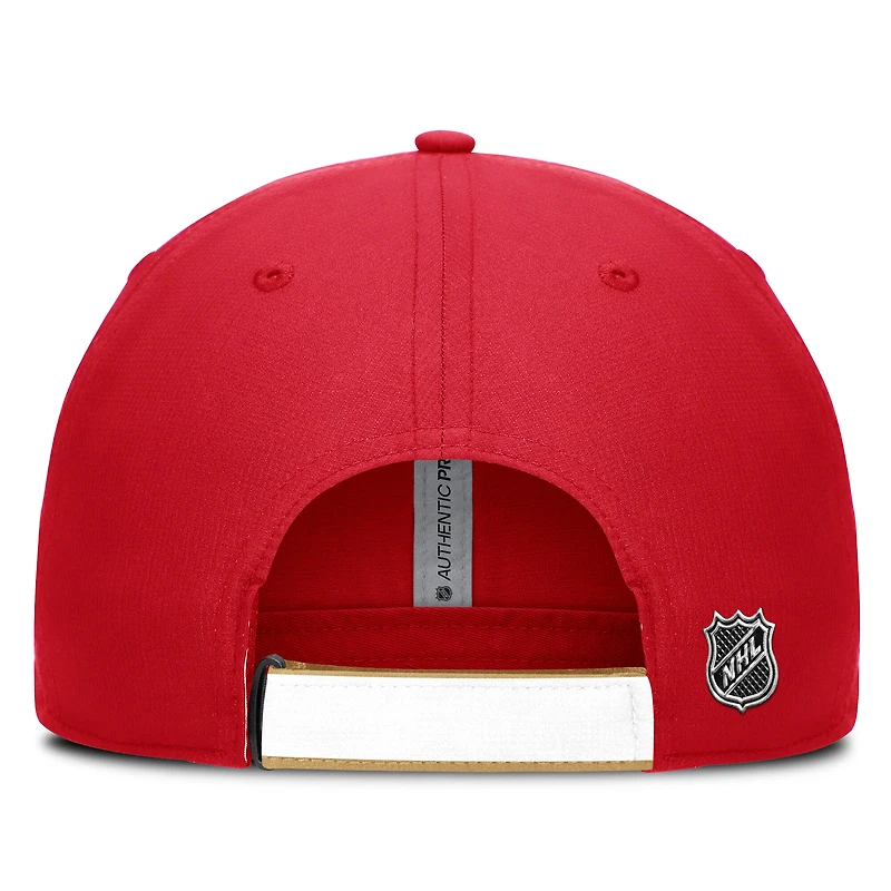 Casquette ajustable authentique Pro Ripstop rouge/bleu marine pour hommes Fanatics Florida Panthers