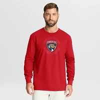 Men's Fanatics Red Florida Panthers Authentic Pro Property Of Practice Long Sleeve T-Shirt