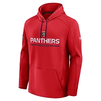 Men's Fanatics Red Florida Panthers Authentic Pro Rink Hoodie