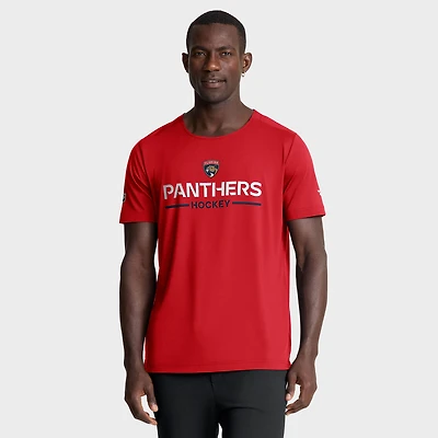 Men's Fanatics Red Florida Panthers Authentic Pro Rink Tech T-Shirt