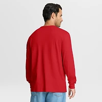 Men's Fanatics Red Florida Panthers Goal Crease Legacy Long Sleeve T-Shirt