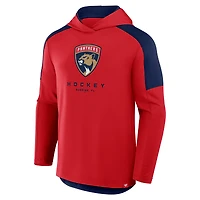 Men's Fanatics Red Florida Panthers Meta Game Transitional Pullover Hoodie