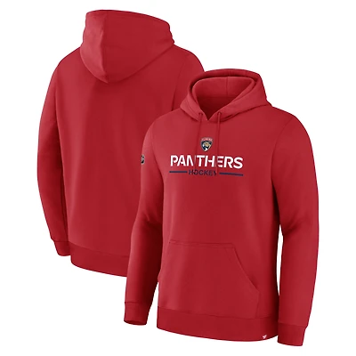 Men's Fanatics Red Florida Panthers Primary Fleece Pullover Hoodie