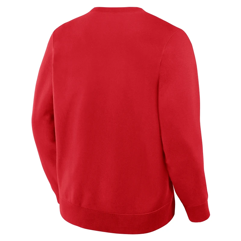 Men's Fanatics Red Florida Panthers  Stickler Sweatshirt