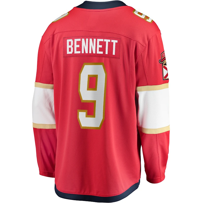 Men's Fanatics Sam Bennett Red Florida Panthers Home Breakaway Replica Jersey