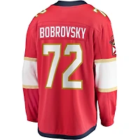 Maillot de joueur échappé des Panthers la Floride rouge Sergei Bobrovsky Fanatics pour hommes