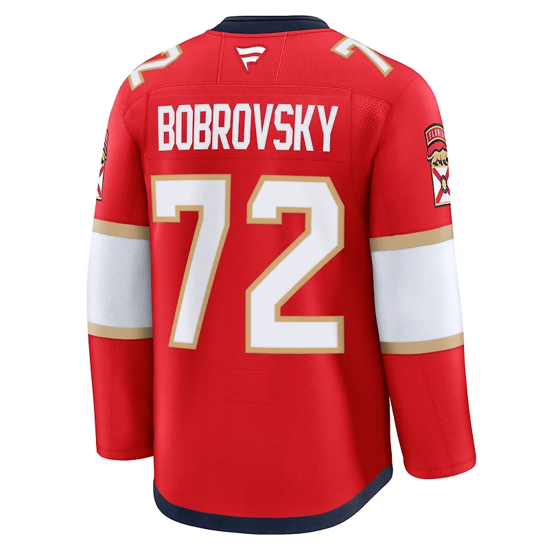Maillot premium rouge des Panthers de la Floride pour hommes, Sergei Bobrovsky
