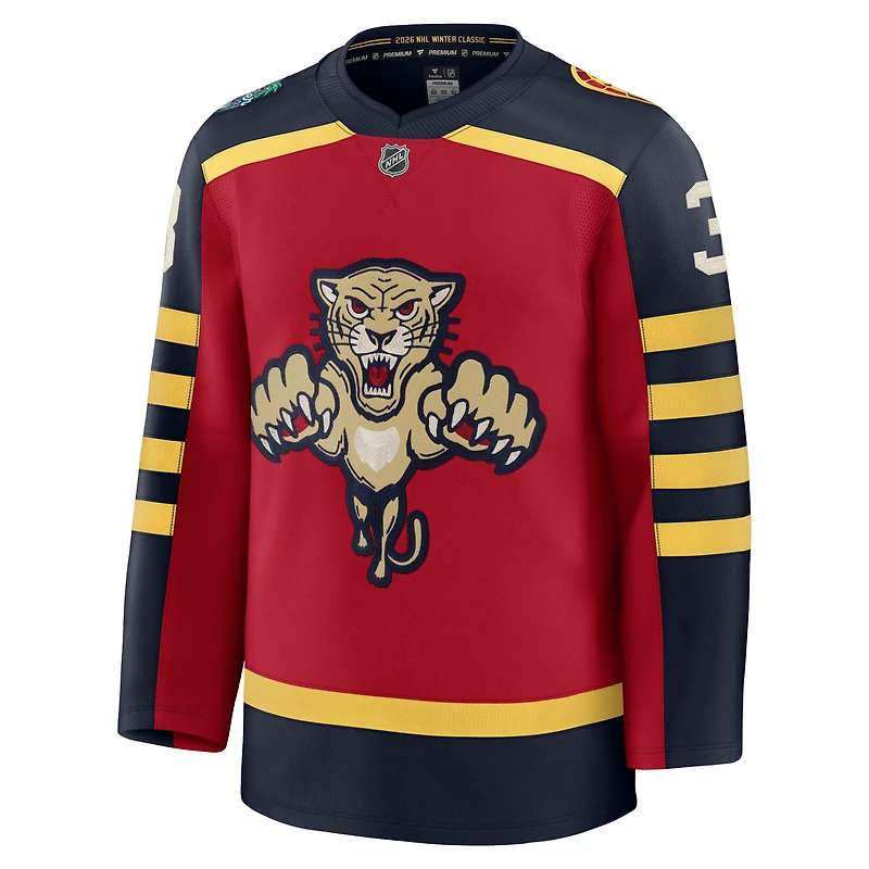 Men's Fanatics Seth Jones Red Florida Panthers 2026 NHL Winter Classic Premium Jersey