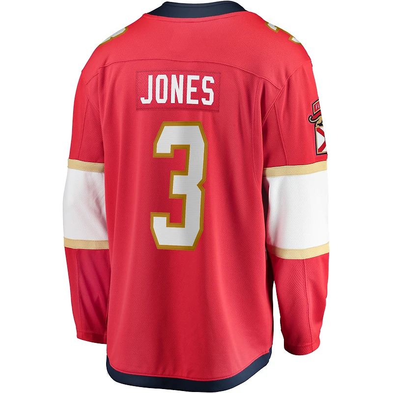 Maillot rouge Breakaway à domicile des Panthers de la Floride Seth Jones pour hommes Fanatics