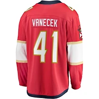 Men's Fanatics Vitek Vanecek Red Florida Panthers Home Breakaway Jersey
