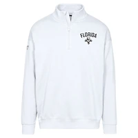 Men's Levelwear  White Florida Panthers Murray City Capsule Quarter-Zip Sweatshirt