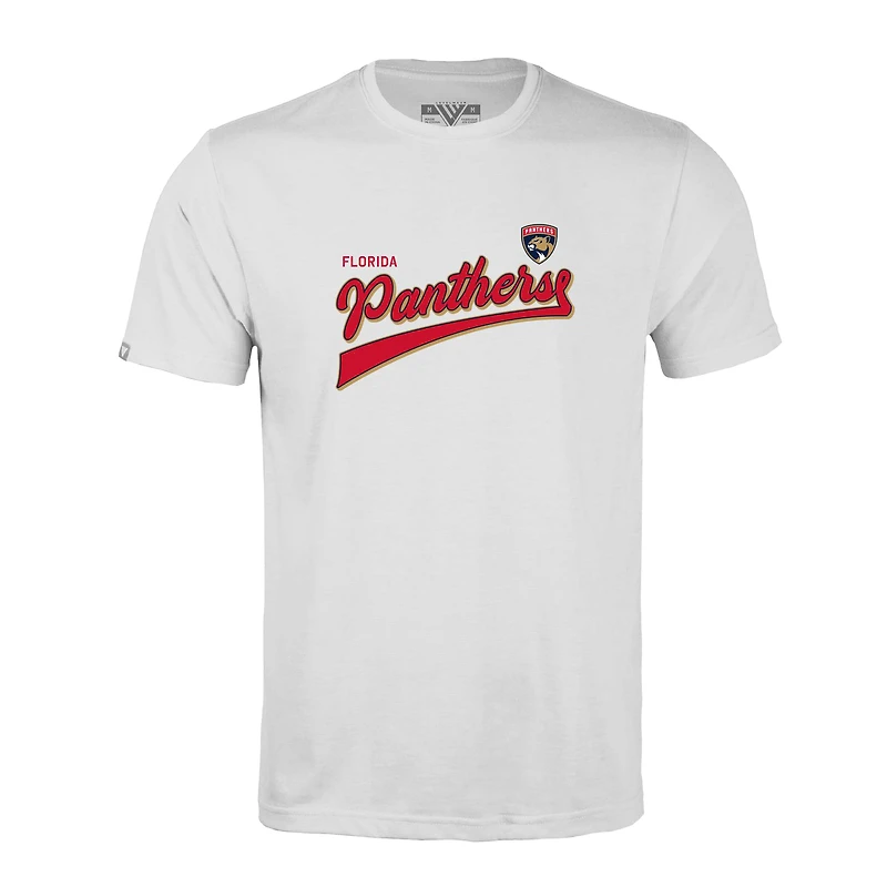 Men's Levelwear White Florida Panthers Richmond Retro Team 2.0 T-Shirt
