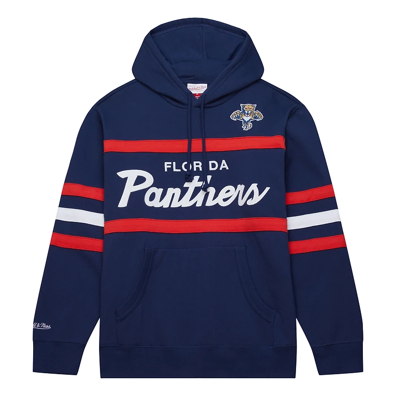 Sweat à capuche bleu marine Mitchell & Ness pour hommes, entraîneur-chef des Panthers de la Floride