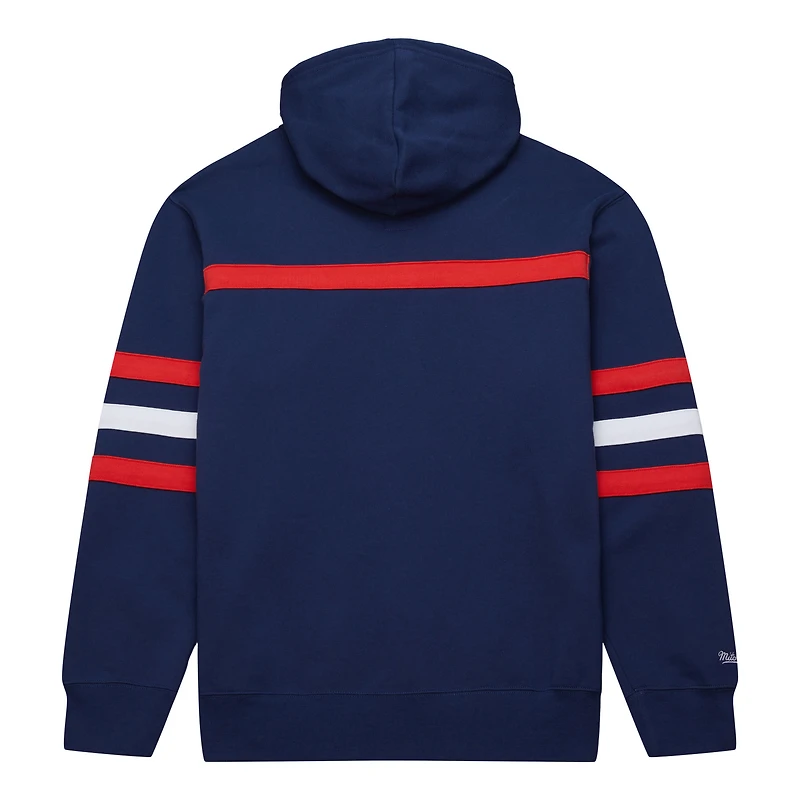 Men's Mitchell & Ness Navy Florida Panthers Head Coach Pullover Hoodie