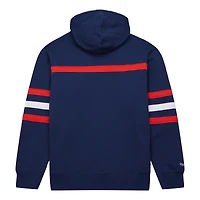 Men's Mitchell & Ness Navy Florida Panthers Head Coach Pullover Hoodie