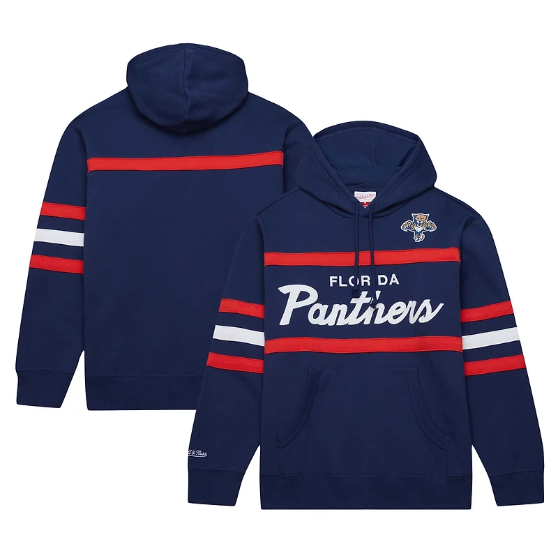 Sweat à capuche bleu marine Mitchell & Ness pour hommes, entraîneur-chef des Panthers de la Floride