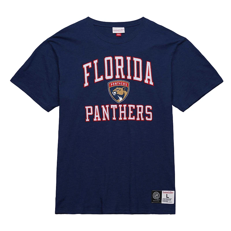 Men's Mitchell & Ness Navy Florida Panthers Legendary Slub T-Shirt
