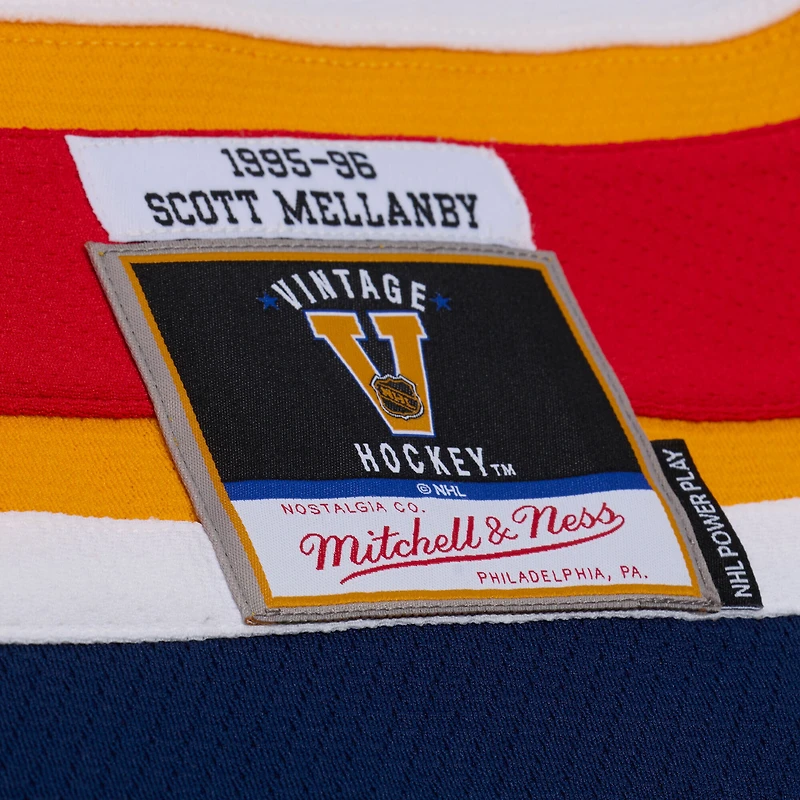 Maillot Mitchell & Ness Scott Mellanby blanc des Panthers de la Floride, édition Power Play 1996, pour homme
