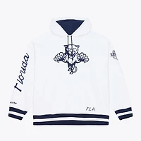 Sweat à capuche en polaire arctique Mitchell & Ness blanc Florida Panthers pour homme