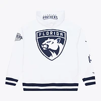 Sweat à capuche en polaire arctique Mitchell & Ness blanc Florida Panthers pour homme