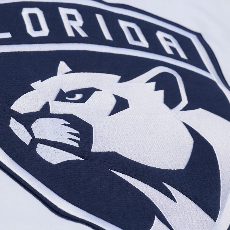 Sweat à capuche en polaire arctique Mitchell & Ness blanc Florida Panthers pour homme