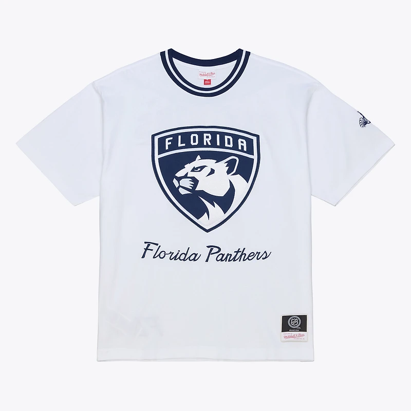 T-shirt Mitchell & Ness blanc Florida Panthers Arctic pour homme