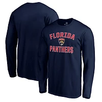 Men's  Navy Florida Panthers Victory Arch Long Sleeve T-Shirt