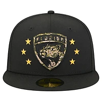 Casquette ajustée 59FIFTY pour homme, motif camouflage numérique, étoiles, style militaire, des Panthers de la Floride, New Era
