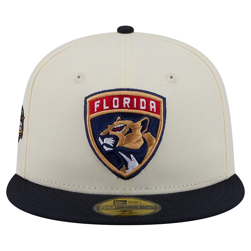 Men's New Era Cream Florida Panthers America's 250th Two-Tone 59FIFTY Fitted Hat