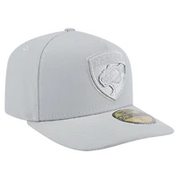 Men's New Era Gray Florida Panthers Color Pack A-Frame 59FIFTY Fitted Hat