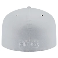 Men's New Era Gray Florida Panthers Color Pack A-Frame 59FIFTY Fitted Hat