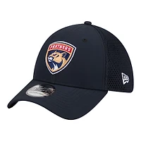 Men's New Era  Navy Florida Panthers Logo 39THIRTY Flex Hat