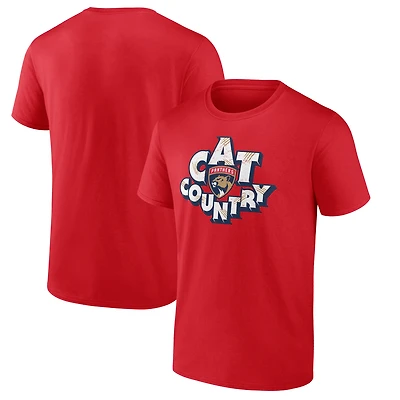Men's Red Florida Panthers Native T-Shirt