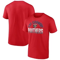 Men's  Red Florida Panthers Open Net T-Shirt