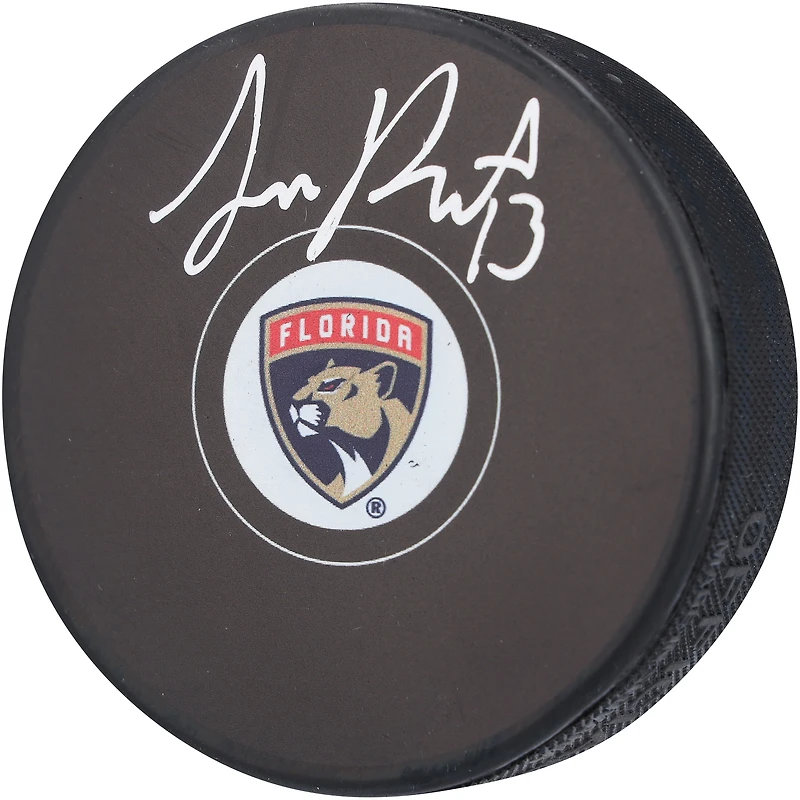 Sam Reinhart Florida Panthers Autographed Hockey Puck