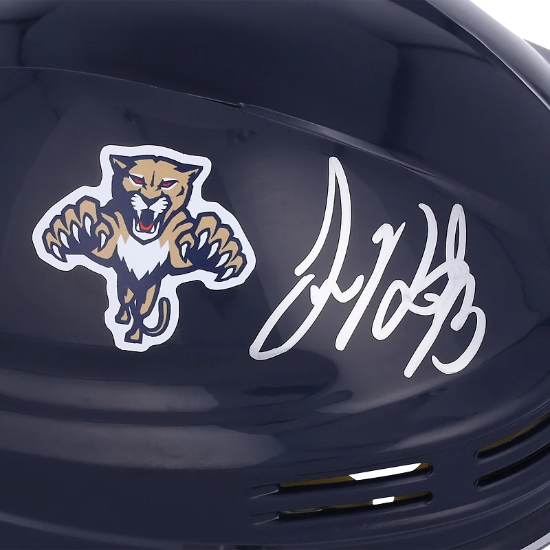 Sam Reinhart Florida Panthers Autographed Navy Mini Helmet