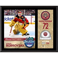 Plaque sublimée Sergei Bobrovsky, Panthers de la Floride, Classique hivernale de la LNH 2026, 30,5 x 38 cm, avec glace utilisée lors d'un match - Édition limitée à 250 exemplaires