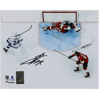 Sergei Bobrovsky Florida Panthers dédicacé 2024 Coupe Stanley Playoffs Round One 8" x 10" Plongée Sauvegarder Photographie
