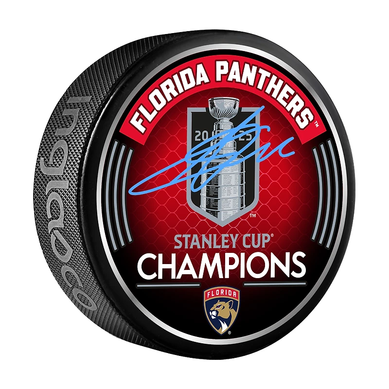 Rondelle de hockey autographiée par Sergei Bobrovsky, champion de la Coupe Stanley 2025 des Panthers de la Floride