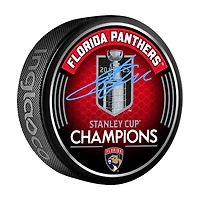 Rondelle de hockey autographiée par Sergei Bobrovsky, champion de la Coupe Stanley 2025 des Panthers de la Floride