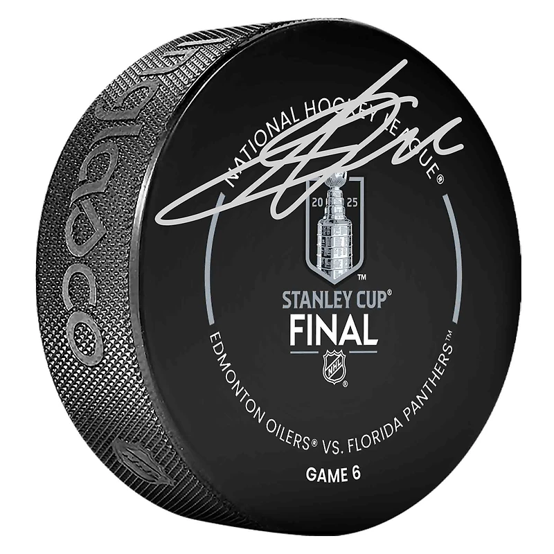 Sergei Bobrovsky Florida Panthers Autographed 2025 Stanley Cup Champions Official Game Puck 