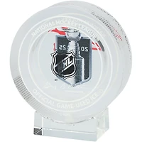 Sergei Bobrovsky Florida Panthers Autographed 2025 Stanley Cup Crystal Puck - Filled with Ice from the 2025 Stanley Cup Final
