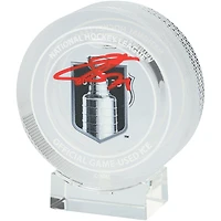 Sergei Bobrovsky Florida Panthers Autographed 2025 Stanley Cup Crystal Puck - Filled with Ice from the 2025 Stanley Cup Final