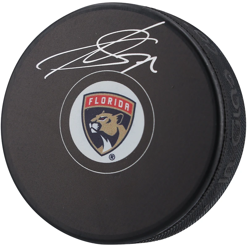 Rondelle de hockey autographiée par Sergei Bobrovsky des Panthers de la Floride