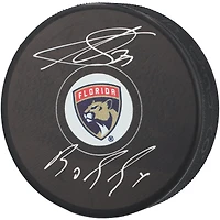 Sergei Bobrovsky Florida Panthers Autographed Hockey Puck with "Bobby" Inscription