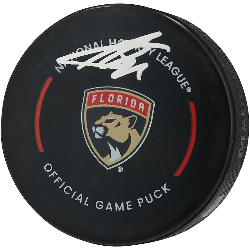 Sergei Bobrovsky Florida Panthers Autographed Official Game Puck