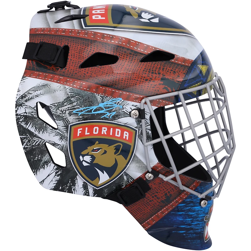 Réplique du masque de gardien de but autographié par Sergei Bobrovsky des Panthers de la Floride